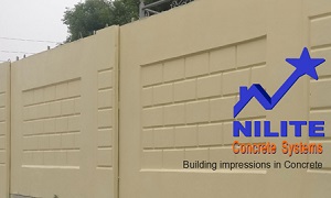 Nilite Concrete Systems manufacturer of Precast Concrete Toilets and Precast Concrete Boundary Wall